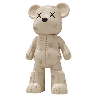 皮革纹暴力熊摆件客厅电视柜沙发大型落地软装饰品乔迁新居礼品