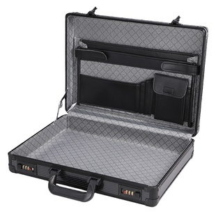 铝合金防水手提密码箱文件收纳箱海关锁保密箱装15.6笔记本电脑箱