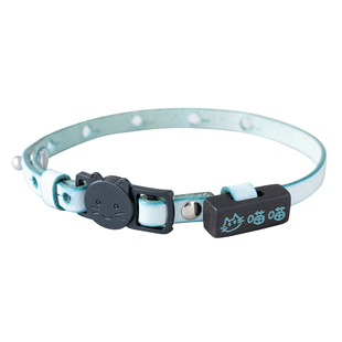 猫咪项圈定制真皮柔软防窒息防丢失猫牌刻字狗牌AirTag小型犬项圈