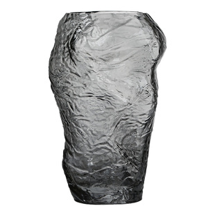 简约现代不规则玻璃花瓶手工制作山石造型客厅桌面装饰插花瓶水竹