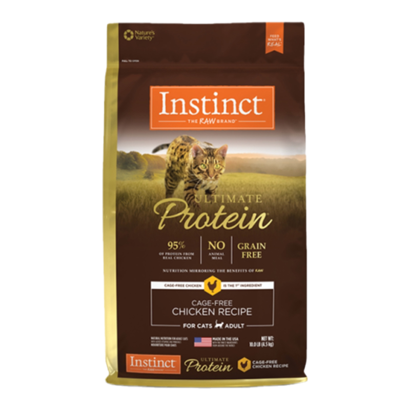 【自营】Instinct百利高蛋白鸡肉猫粮10磅效期26年12月【临期】