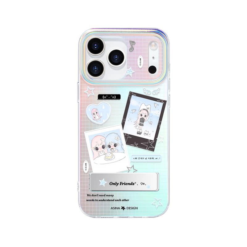 少女心事适用苹果17Promax手机壳隐藏式一体支架iPhone16Pro保护套Co3全包13pm可爱14防摔ip15新款高级感好看
