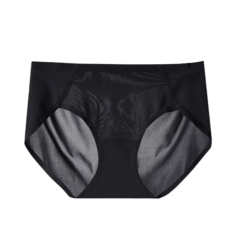 seamless 3条组内裤女士三角裤无痕中腰桑蚕抗菌爆款短裤大码透气