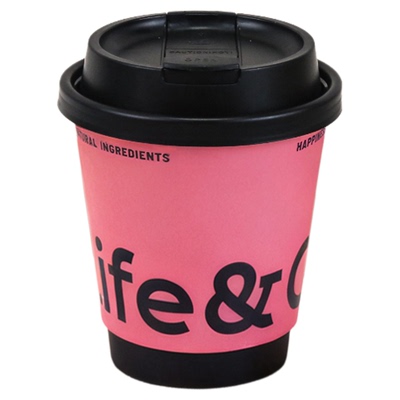 UV网红一次性咖啡纸杯打包杯