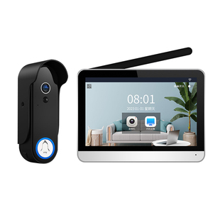 别墅无线可视对讲门铃户外防水电子猫眼监控摄像头免打孔带显示屏