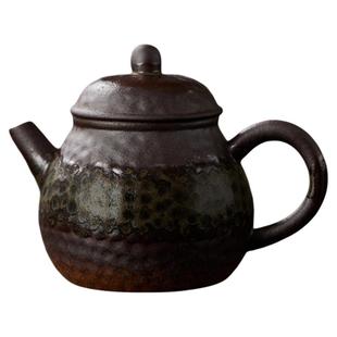 归鸿手工泡茶家用茶壶迷你小壶清水柴烧过滤泡茶壶敦煌文创手抓壶