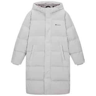 Champion冠军长款过膝羽绒服冬季新款加厚情侣连帽保暖外套潮流