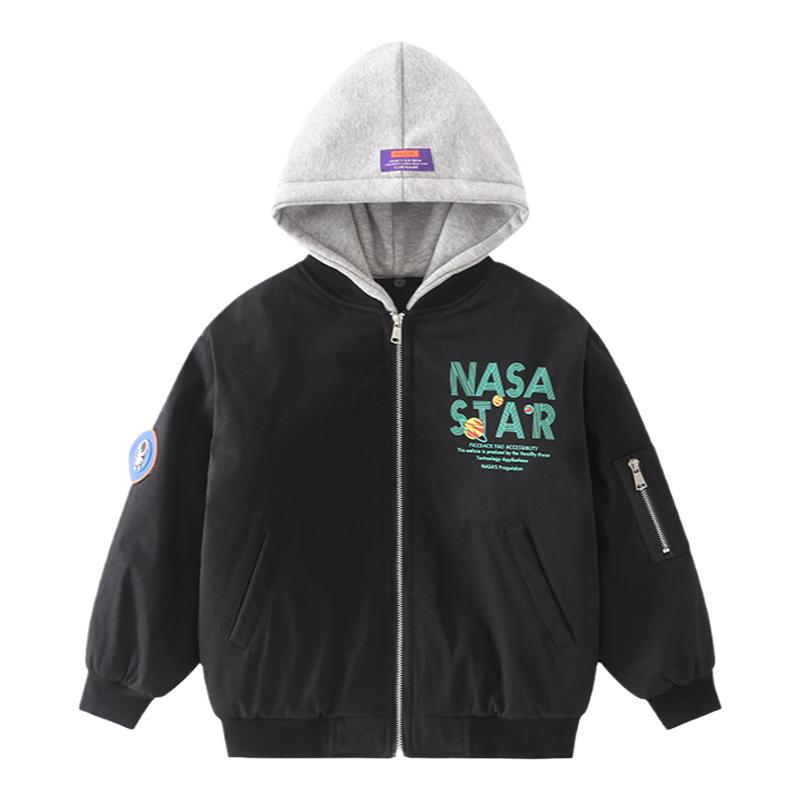 男童夹棉秋冬加厚外套棒球服二棉