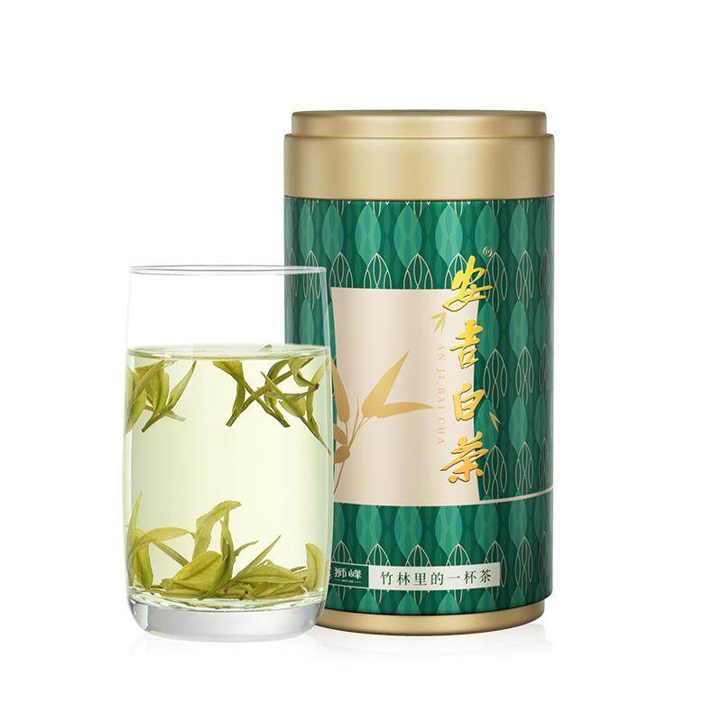 狮峰牌2025新茶上市安吉白茶雨前一级口粮正宗茶叶绿茶罐装旗舰店