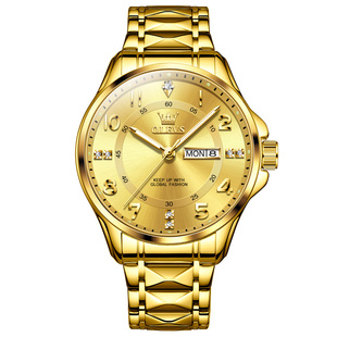 中老年人男士手表男款机械表瑞士正品牌名夜光大数字防水石英十大