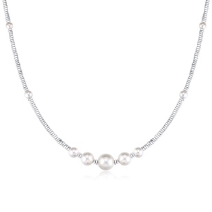 EAUFLORA珍珠碎银项链轻奢精致高级感原创设计首饰女生日礼物