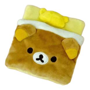 轻松熊娃衣日系可爱10cm棉花娃娃睡袋毛绒小熊萌宠床铺公仔被窝