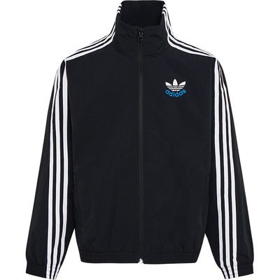 Adidas/阿迪达斯正品三叶草儿童日常高领运动梭织休闲外套KW1181