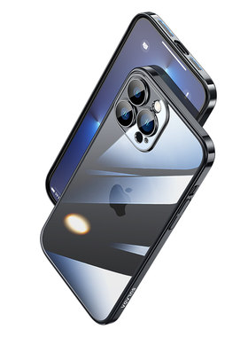 SULADA晶甲系列 适用苹果14手机壳新款透明电镀iPhone14ProMax镜头全包高级感13超薄防摔简约保护套PC硬潮流