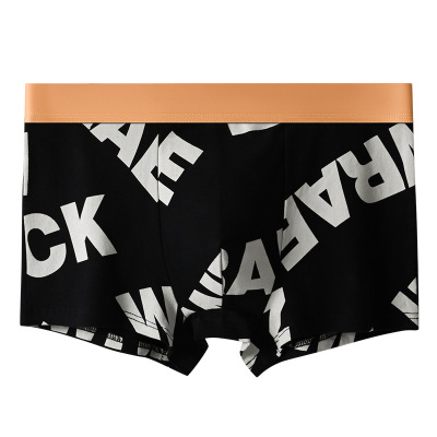 时尚男士内裤纯棉潮流字母青少年