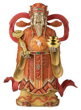 工艺品财神铜师傅铜摆件招财