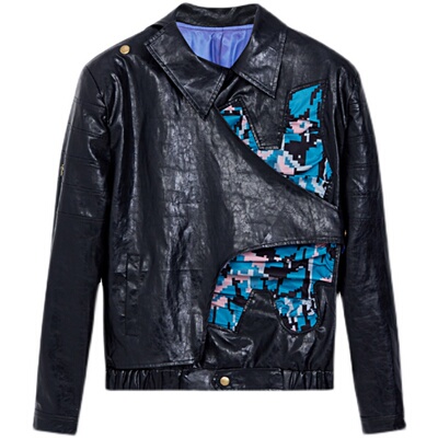 原创秋冬男女同款皮衣