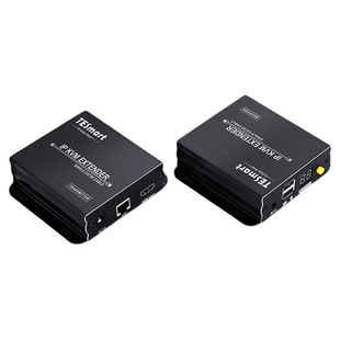 TESmart碲视kvm网线延长器hdmi120米一对多 多对多1080P高清键鼠同步传输支持热键遥控器多种切换方式