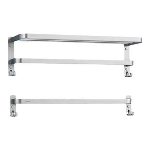 九牧卫浴浴巾架毛巾架浴室置物架收纳架子卫生间挂件洗脸巾家用