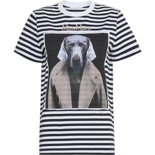 MaxMara 2026早秋新品女装经典魏玛猎犬棉质条纹T恤1946106106&