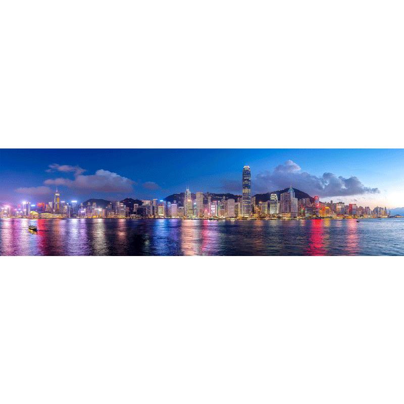 港式挂画维多利亚港香港茶餐厅