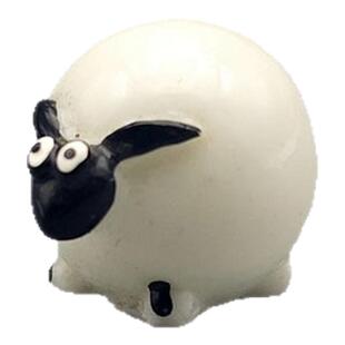 微缩摆件小绵羊可爱小动物树脂手办玩偶模型 微景观场景 桌面装饰