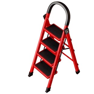 家用折叠梯子多功能伸缩加厚室内人字梯步梯楼梯小型四步爬梯轻便