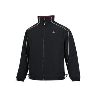 Adidas阿迪达斯三叶草男装2025春季新款运动休闲拉链棉服KA0821