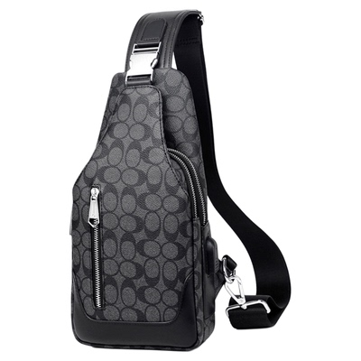 CavidKevin胸包超纤皮潮牌休闲