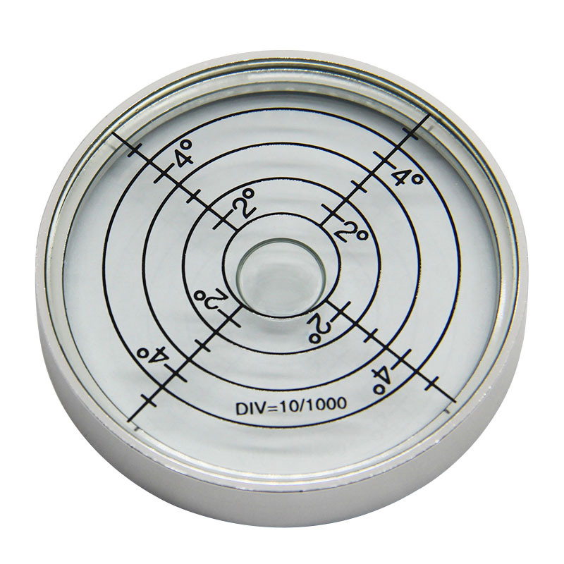 双面观测玻璃水平泡5010金属高精度万向水平泡便携式圆形水准器