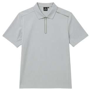 SPYDER蜘蛛春夏男子锦弹单面提花面料短袖拉链POLO衫02OM26113KM