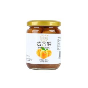 广东咸水梅潮汕特产腌制咸酸梅青梅子话梅盐水梅酸水梅泡水竹青梅