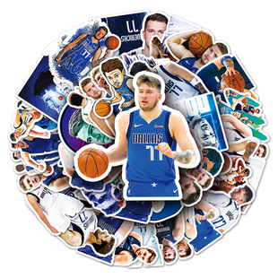 100张篮球球星东契奇贴画周边同款人物装饰手机笔记本电脑防水贴