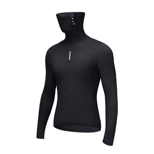 GRC桀骜无尽秋冬新款TECH男女同款羊毛保暖骑行高领打底排汗衫