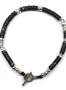 pohier情侣纯银原创设计手链