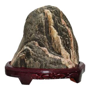 泰山石敢当原石靠山石办公室宅镇落地家用客厅招财摆件实木孤品