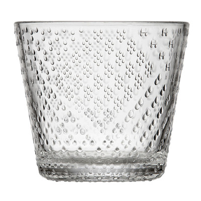 iittala无铅玻璃浮雕水杯盘子碗