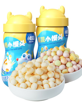 小鹿蓝蓝牛奶果蔬小馒头磨牙零食