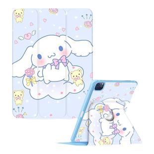 苹果ipadpro平板保护套ipad11英寸适用ipadAir7保护壳第9代三折旋转笔槽10.2可爱卡通Air5全包防弯亚克力外壳