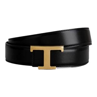 【礼物】TOD'S官方正品男士TIMELESS大T扣双面腰带休闲皮带配饰