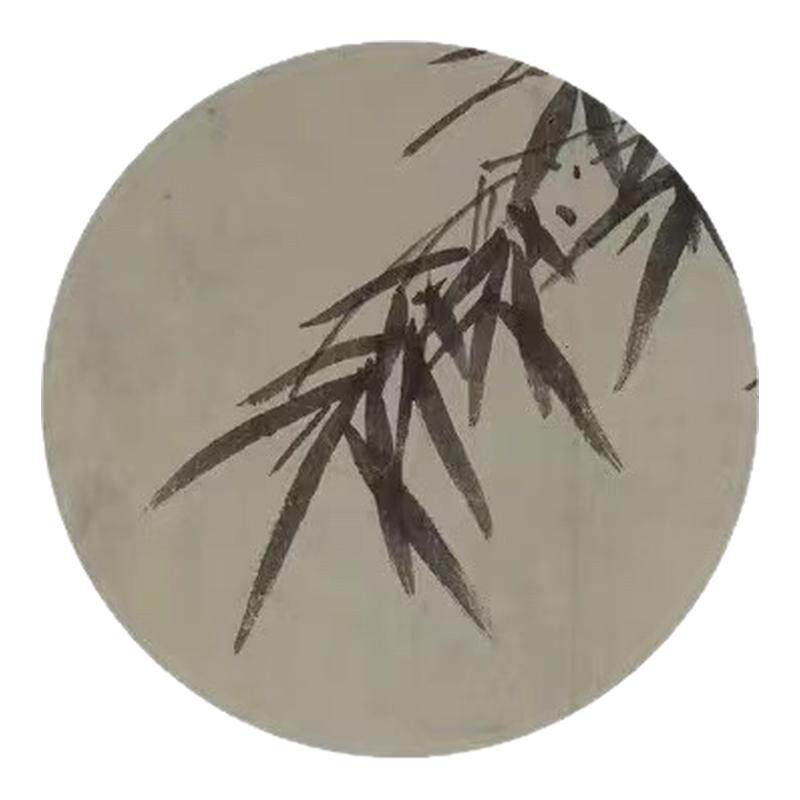 吴镇 墨竹谱 名家墨竹真迹微喷复制装饰画七十一岁作上海图书馆藏
