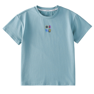 【棉氨】棉花堂童装儿童针织短袖T恤男童女童A类10A抗菌凉感上衣