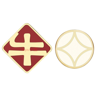 宜家IKEA 索格林塔 徽章2件套牛年牛币新年纪念章装饰挂饰礼物