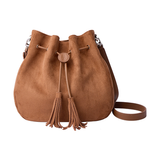 OMENTAR欧蒙特笑脸福袋包女小众秋冬斜挎手提通勤大容量水桶包包