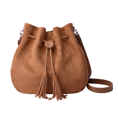 笑脸福袋包大容量通勤斜挎水桶包