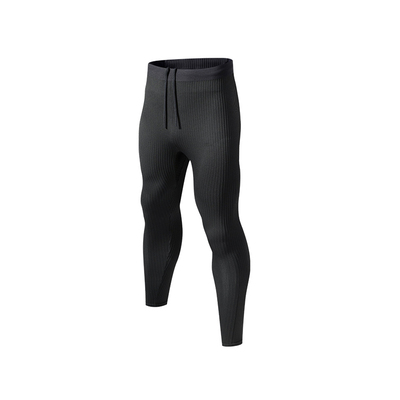 男跑步腰部手机袋半弹紧身长裤