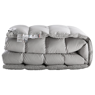 羽绒被壳半成品自充绒全棉羽绒被被壳提花双层防绒内胆套羽绒被套