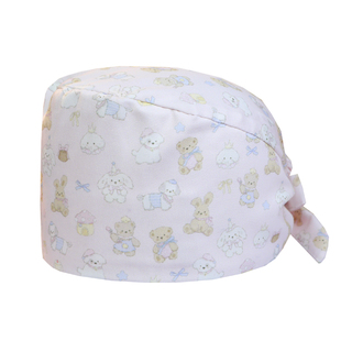 南欧鱼手术帽女纯棉手术室包头帽口腔美容院医生护士帽透气吸汗男