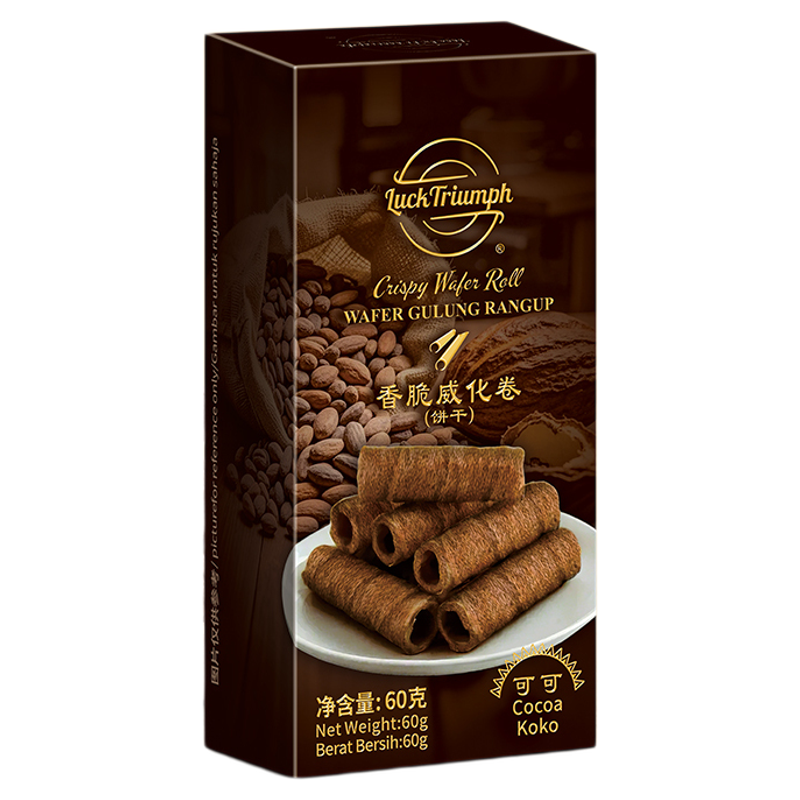 马来西亚进口可可椰香威化蛋卷