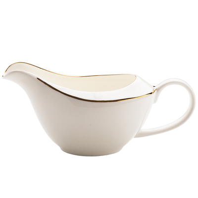 西餐牛排专用金边汁斗骨瓷奶盅